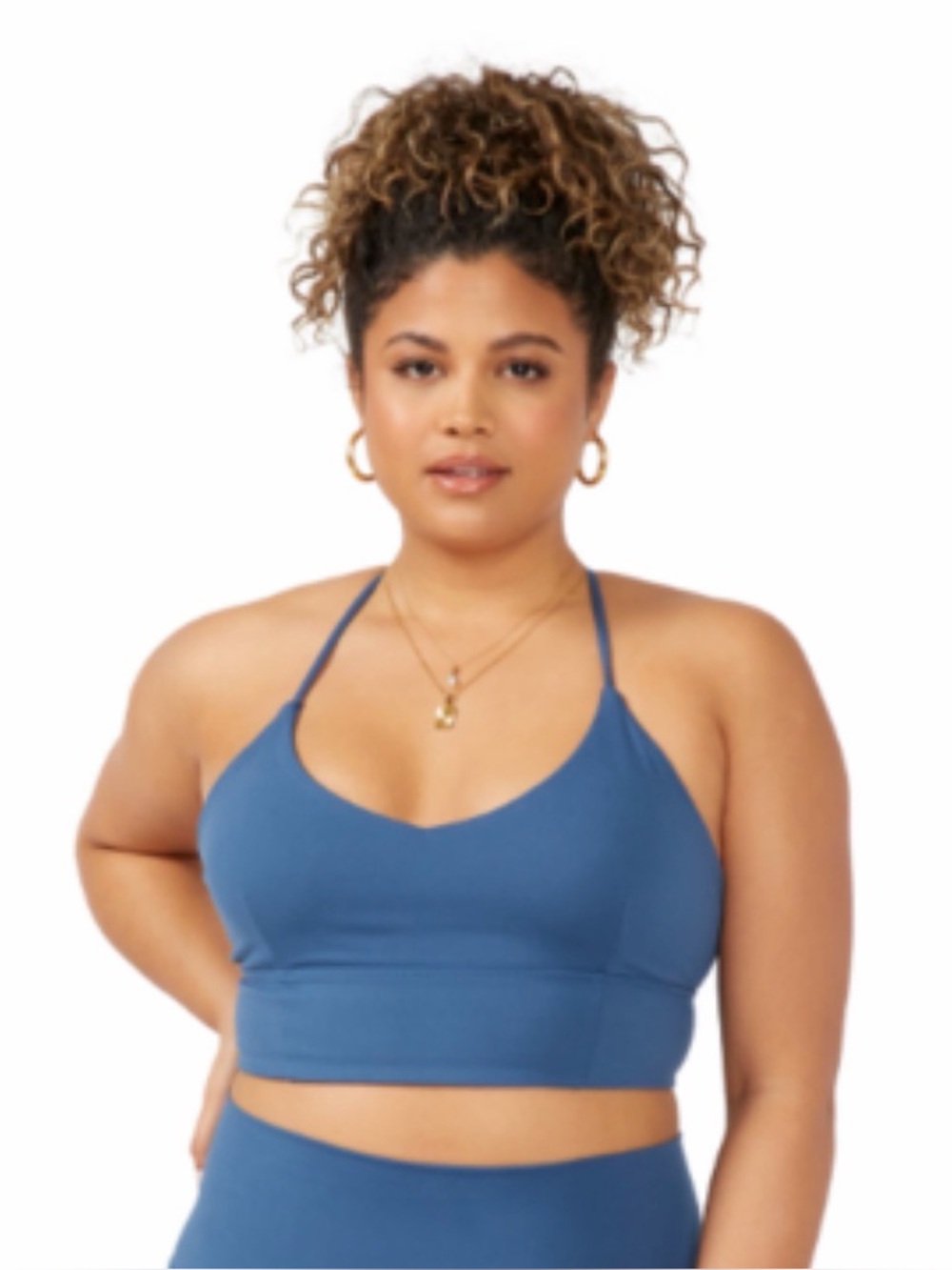 Manduka Women’s Odyssey Blue Essence‎ Sports Bra Medium